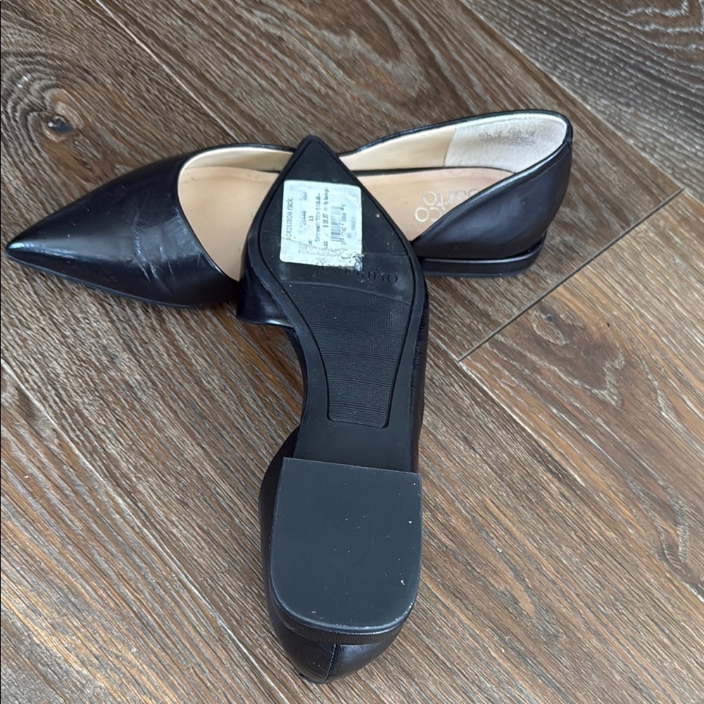 Franco Sarto black leather asymmetrical flat - Neiman Flat - Picture 3 of 3
